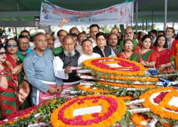 মহান স্বাধীনতা দিবসে জাতির পিতার প্রতিকৃতিতে বঙ্গবন্ধু ফাউন্ডেশনের শ্রদ্ধা নিবেদন