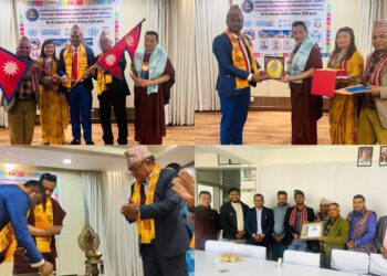 Dr Raju Saha receives UNIP International Awards & Nepal Dairy Association recognition Award while Nepal Deplomatic Visit for UNIP Nepal Chapter Grand Opening.