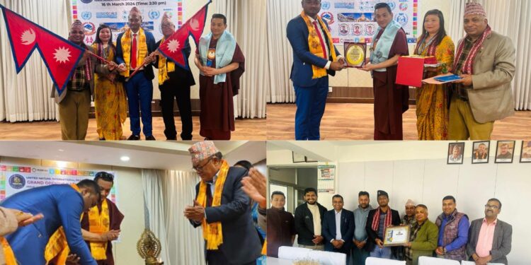 Dr Raju Saha receives UNIP International Awards & Nepal Dairy Association recognition Award while Nepal Deplomatic Visit for UNIP Nepal Chapter Grand Opening.