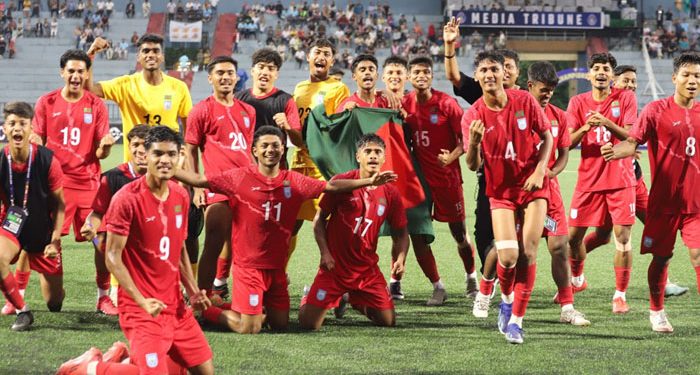 সাফ অনূর্ধ্ব-১৯ চ্যাম্পিয়নশিপ: নেপালকে হারিয়ে সাফের ফাইনালে বাংলাদেশ