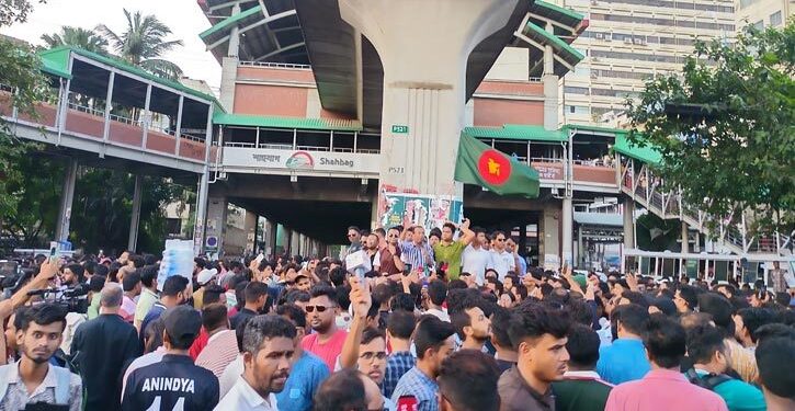 ছাত্রদল বড় কর্মসূচির হুমকি দিয়ে শাহবাগ ছাড়ল