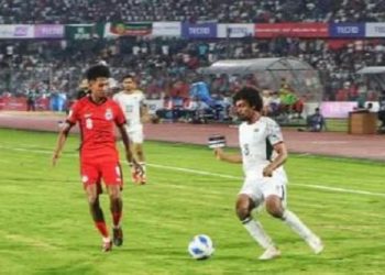 ব্যবধান কমাল বাংলাদেশ,হামজার অ্যাসিস্টে রাকিবের গোল