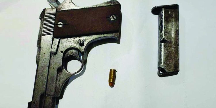 চাঁদপুরে বিদেশি পিস্তল ও গুলি উদ্ধার