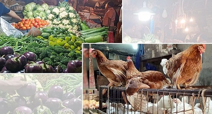 টানা বৃষ্টির প্রভাবে বেড়েছে মুরগি ও সবজির দাম