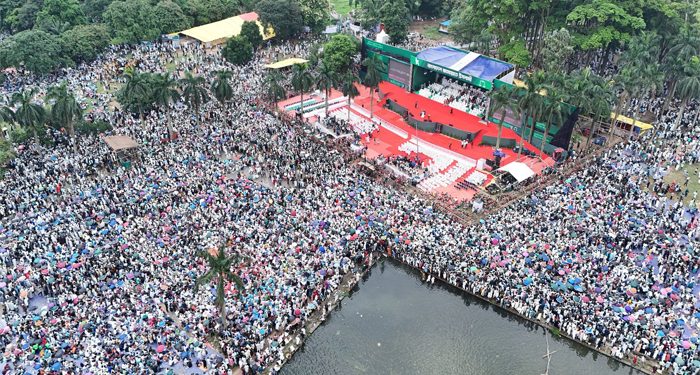 জামায়াতের সমাবেশ : কানায় কানায় পূর্ণ সোহরাওয়ার্দী উদ্যান