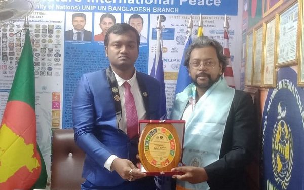 UNIP Bangladesh Chapter Welcomes Golam Sakline as Deputy National Joint Secretary of United Nature International Peace Bangladesh Chapter