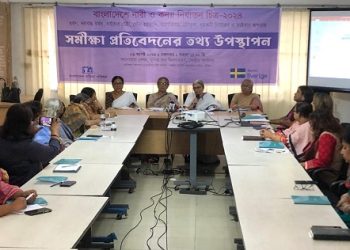 “বাংলাদেশে নারী ও কন্যা নির্যাতন চিত্র-২০২৪ – সমীক্ষা প্রতিবেদনের তথ্য উপস্থাপন’’ অনুষ্ঠিত