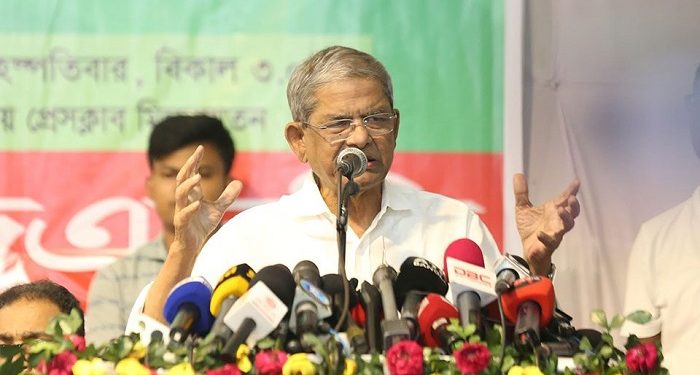 বিএনপিই একমাত্র দল যারা বাংলাদেশকে রক্ষা করতে পারে: মির্জা ফখরুল