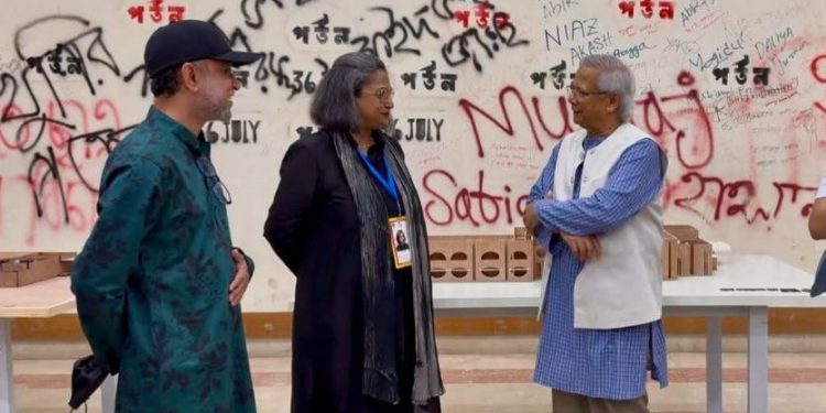 দ্বিতীয়বার আগা খান আর্কিটেকচার অ্যাওয়ার্ড পাওয়ায় মেরিনা তাবাসসুমকে প্রধান উপদেষ্টার অভিনন্দন