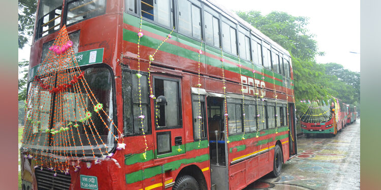 বেগম রোকেয়া বিশ্ববিদ্যালয়ে নতুন ৭টি বাস চালু