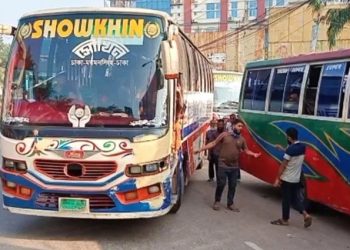 ঢাকা-ময়মনসিংহ মহাসড়কে বাস চলাচল শুরু