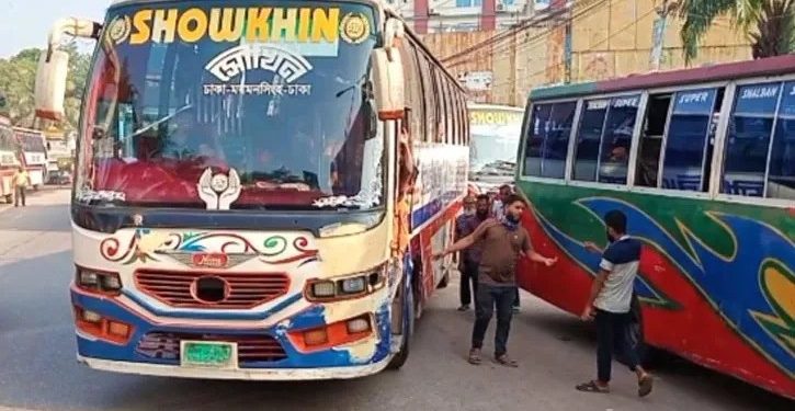 ঢাকা-ময়মনসিংহ মহাসড়কে বাস চলাচল শুরু