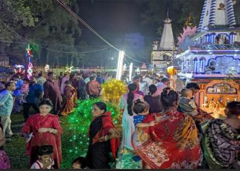 ঝালকাঠি পৌর শ্মশানে দীপাবলি উৎসব শুরু