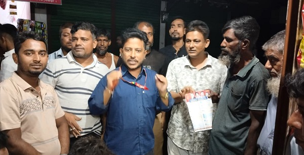 বাংলাদেশ জাতীয়তাবাদী মুক্তিযুদ্ধের প্রজন্ম দলের বগুড়া জেলা ১৫ নং ওয়ার্ড এর পূজা মন্ডপ পরিদর্শন মত বিনিময়