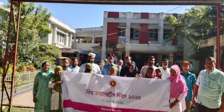 মুক্তাগাছায় ডায়াবেটিস দিবস পালিত