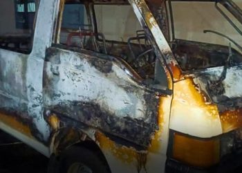 সিলেটে মধ্যরাতে অ্যাম্বুলেন্স ও বাসে আগুন