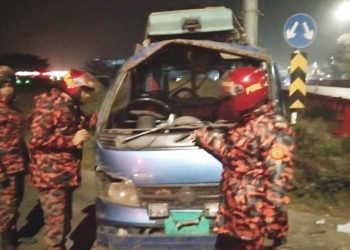 ঢাকা-মাওয়া এক্সপ্রেসওয়েতে বাস-পিকআপ সংঘর্ষ, আহত ৮