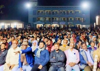 রাজিবপুর পাইলট স্কুল মাঠে ধানের শীষের জনসভা