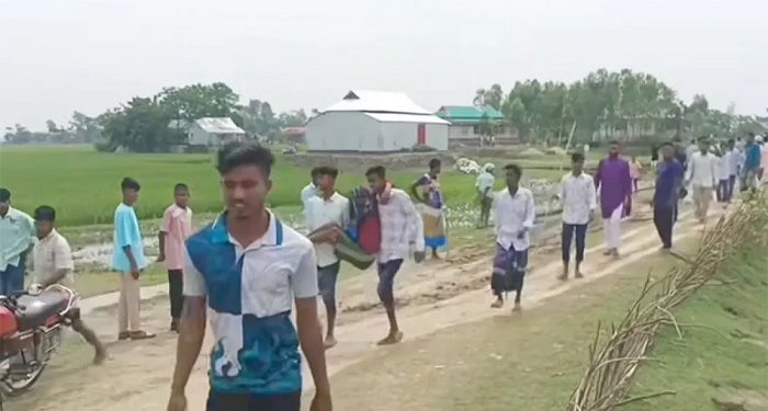 সুনামগঞ্জে বাঁধ কাটাকে কেন্দ্র করে সংঘর্ষ, ১৪৪ ধারা জারি