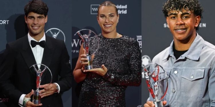 খেলাধুলার ‘অস্কার’ জিতলেন আলকারাজ ও সাবালেঙ্কা, বর্ষসেরা তরুণ ইয়ামাল