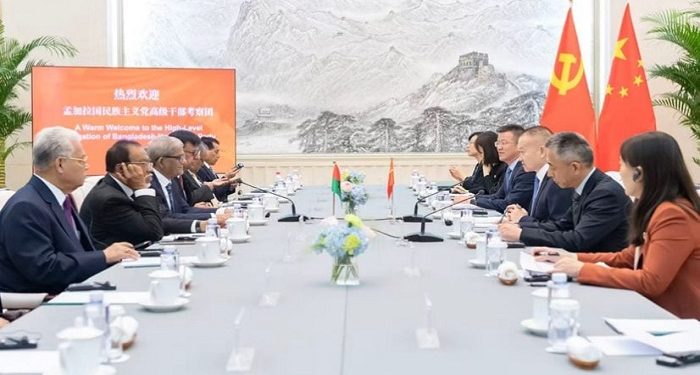 বিএনপি প্রতিনিধি দলের সঙ্গে চীনের শীর্ষ নেতৃত্বের দ্বিপাক্ষিক সভা