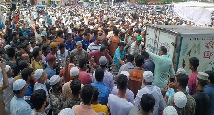 রাষ্ট্রীয় মর্যাদায় ভোলায় তোফায়েল আহমেদের দাফন সম্পন্ন