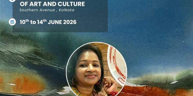 একটি ক্যানভাস, একাধিক অনুভূতি: আন্তর্জাতিক প্রদর্শনীতে প্রশংসিত ‘অন্তর বৃষ্টি’