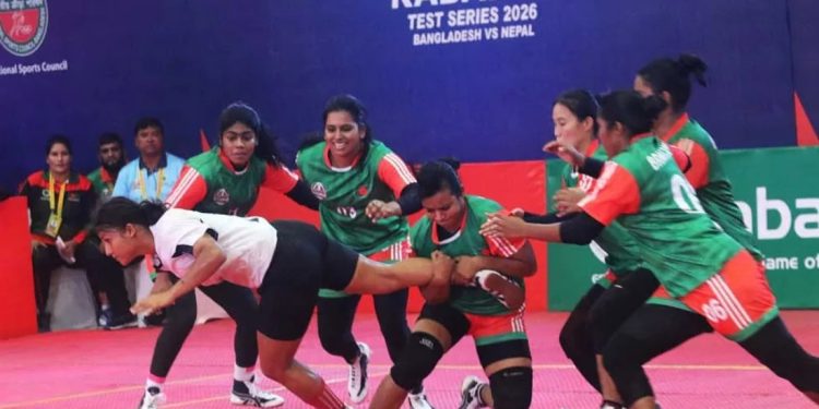 নেপালকে হারিয়ে সিরিজে এগিয়ে বাংলাদেশ জাতীয় নারী কাবাডি দল