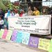 বিশ্ব ব্যক্তিগত গাড়িমুক্ত দিবসে ব্যক্তিগত গাড়ি ব্যবহার নিয়ন্ত্রণের দাবিতে রাজধানীর ধানমন্ডি আবাহনী মাঠ সড়কে মানববন্ধন অনুষ্ঠিত হয়