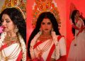 দেবী দুর্গার সাজে পরীমনি