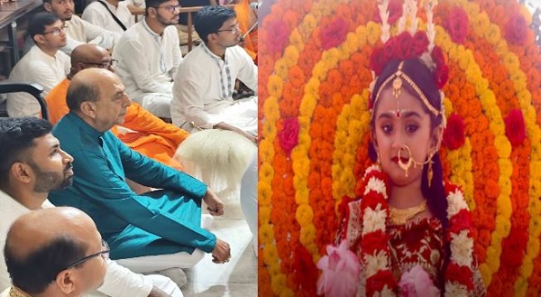 ঢাকার রামকৃষ্ণ মিশনে মহাষ্টমীর সন্ধ্যা পূজায় ভারতীয় হাইকমিশনার দীনেশ ত্রিবেদী